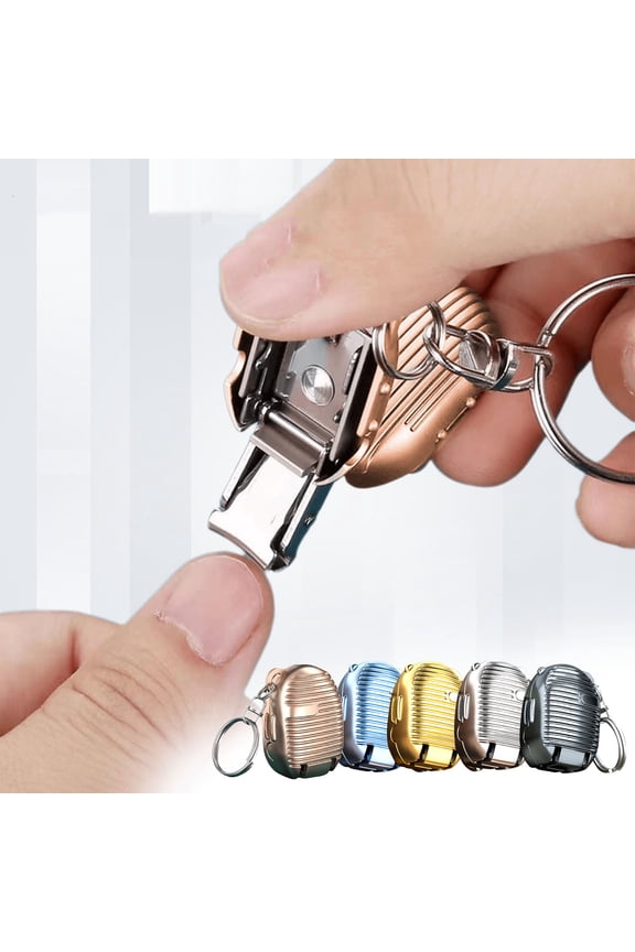 Stainless steel Nail Clippers Folding Keychain,High-Ranking Heavy Duty Toe Clippers Suitable for Thick Nails or Tough Fingernail & Ingrown Toenail