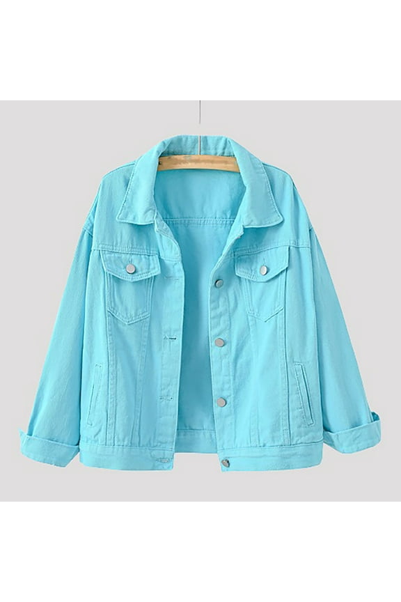 Lady Coats Oversize Jackets Women Spring and Warm Solid Long Sleeve Jacket Outerwear