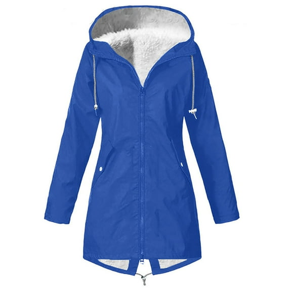 Turilly Lady Coats Winter Plus Size Jackets Women's Windproof Plush Insulation Long Sleeved Hooded Casual Coat