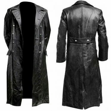 Turilly Men's Casual Solid Color Long-sleeved Hooded Motorcycle Slim Leather Jacket