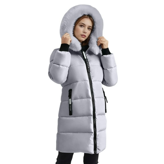 Turilly Womens Jackets Ladies Women Fashion Hooded Casual Zippers Loose Long Sleeve Bomber Warm Blouse Coat Tops