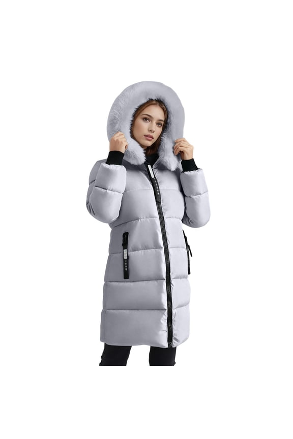 Womens Jackets Ladies Women Fashion Hooded Casual Zippers Loose Long Sleeve Bomber Warm Blouse Coat Tops