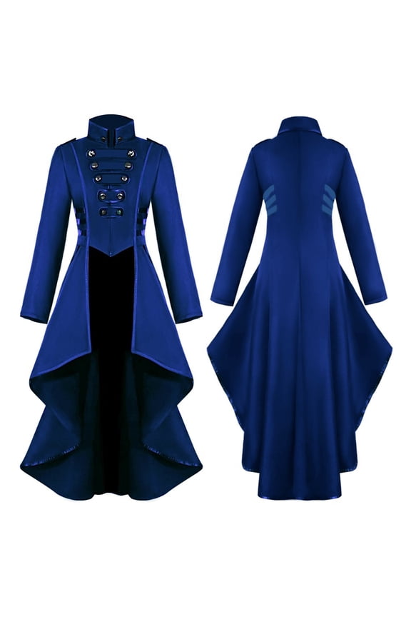Womens Jackets Ladies Women Gothic Steampunk Button Lace Corset Halloween Costume Coat Tailcoat Jacket