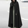 thumbnail image 1 of Turilly Womens Jackets Ladies Women Trench Coat Open Front Cardigan Jacket Coat Cape Cloak Poncho Plus, 1 of 6