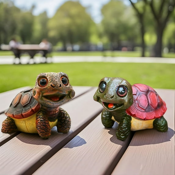 Clearance Turtle Garden Statue Outdoor Decoration Turtle Gift Yard Decoration Outdoor Birthday Gift For Daughter And Mom,Yard Porch Terrace Home Decorations,1 PCS(Green)