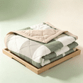thumbnail image 1 of Clearance! Twin Size Washed Cotton Quilt Blanket, Skin-Friendly Cool Thin Comforter, Lightweight Bed Blanket for All Seasons, 78.74x59.06 Inches/Green, 1 of 6