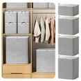 thumbnail image 1 of Tyidzon Clothes Storage, Foldable Blanket Storage Bags, Storage Containers for Organizing Bedroom, Closet, Clothing, Comforter, Organization and Storage with Lids and Handle, 1 of 5