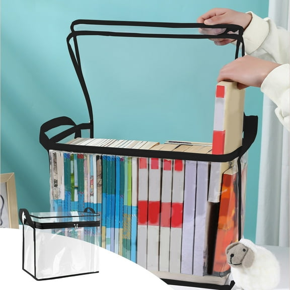 Tyidzon Comic Book Storage Box with Attached Lid, Collapsible File Organizer with Handles Comic Collection Storage Containers and Organizer for Office/Decor/Home