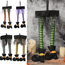 Tyidzon Witch Legs Halloween Decorations Halloween Witch Legs Halloween Decor Halloween Party Decoration Car Decor Shoe Cloth