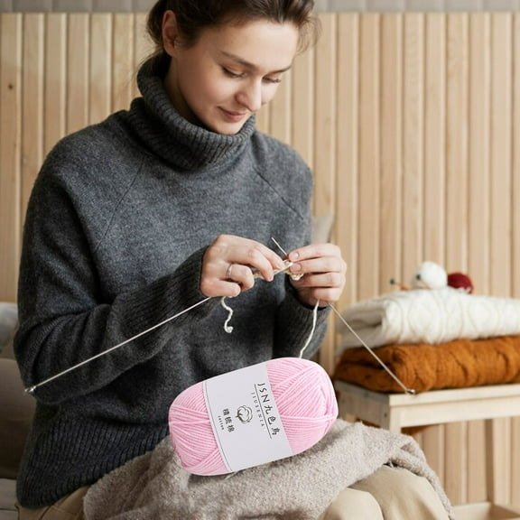 Tyidzon Wool Yarn for Crocheting Soft Crochet Thread Yarn, Lightweight Wool Yarn for Crochet Hand Knitting Crocheting Crafting