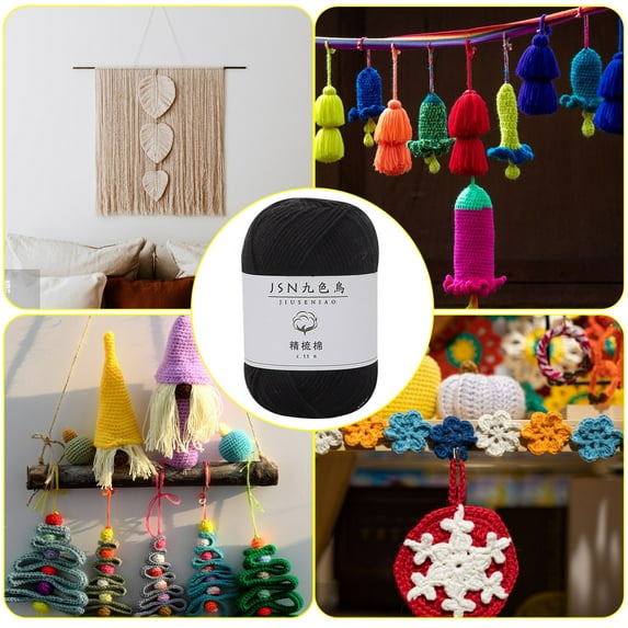 Clearance Tyidzon Wool Yarn for Crocheting Soft Crochet Thread Yarn, Lightweight Wool Yarn for Crochet Hand Knitting Crocheting Crafting