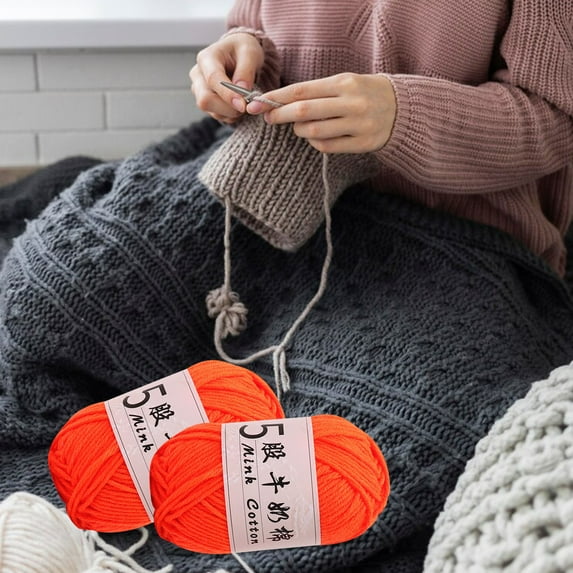 Clearance Tyidzon Wool Yarn for Crocheting Soft Crochet Thread Yarn, Lightweight Wool Yarn for Crochet Hand Knitting Crocheting Crafting