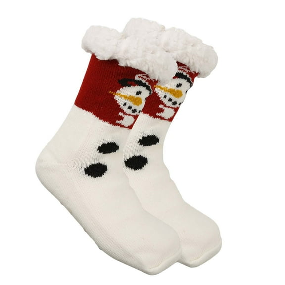 UHGANN Under $10 Womens Fuzzy Christmas Socks: Fluffy Funny Holiday Socks for Women -Warm Soft Cozy Xmas Socks for Family Friends Gift
