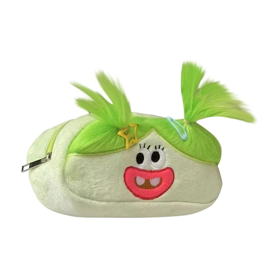 Clearance! Cute Ugly Plush Pencil - Case Cotton Doll Style, Large Furry Pencil Pouch for School Kids, Holds Many Pens,F