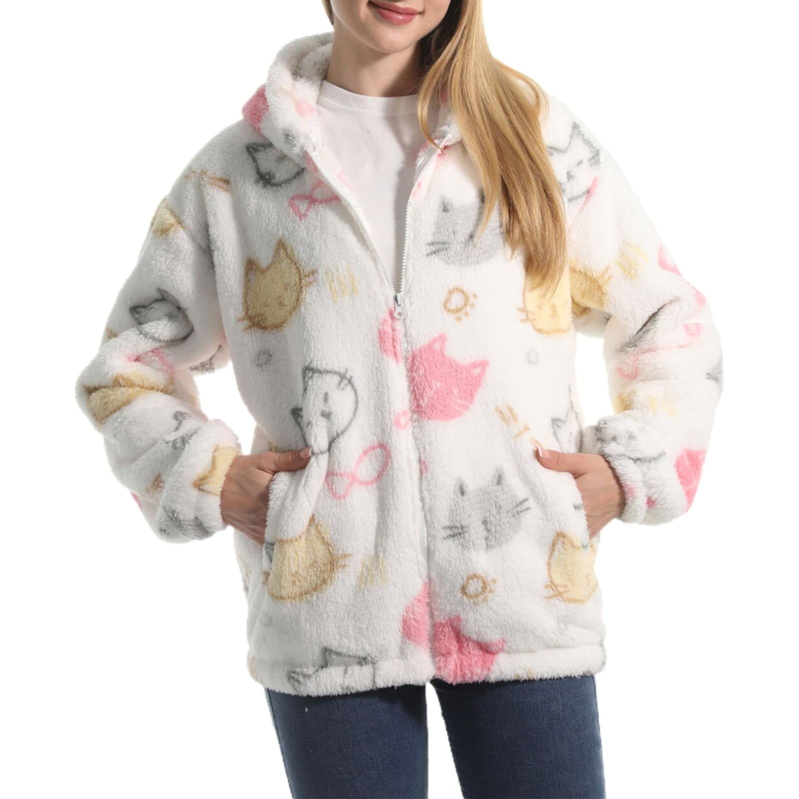 Clearance!Ukumplol Fleece Jacket Women Heated Hoodie Women's Hoodie