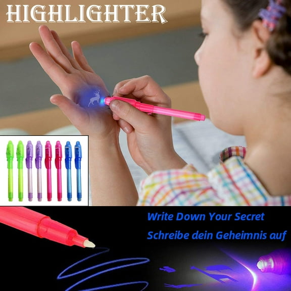 Ultraviolet Magic Uv Invisible Light Pen Pink