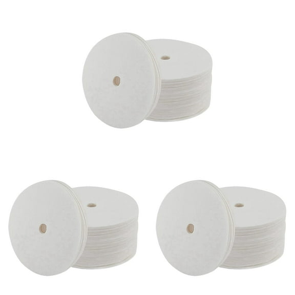 Clearance! Unbleached Percolator Coffee Filters Disposable Coffee Paper Filter Disc Coffee Filters for Bozeman Percolator (White) 100*Filter Paper*3