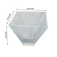 thumbnail image 1 of Clearance Under $0.59! 1PC Pyramid Silicone Mold, Resin Casting Mould for Geometry Ornaments, Silica Gel, for DIY Crafts & Home Decor, (3-5cm, Clear), 1 of 3
