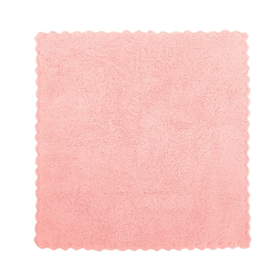 Clearance Under$0.66! 1 Pcs Microfiber Cleaning Cloth, Coral Velvet Household Towel, Highly Absorbent, for Kitchen Car (25x25cm Pink)
