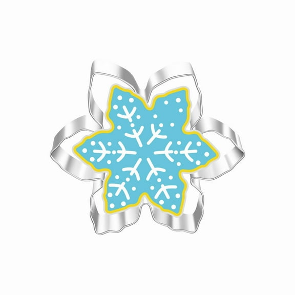 Clearance Under $0.74! 1 Pack Stainless Steel Snowflake Cookie Cutter, Holiday Baking Tool (B, One Size)