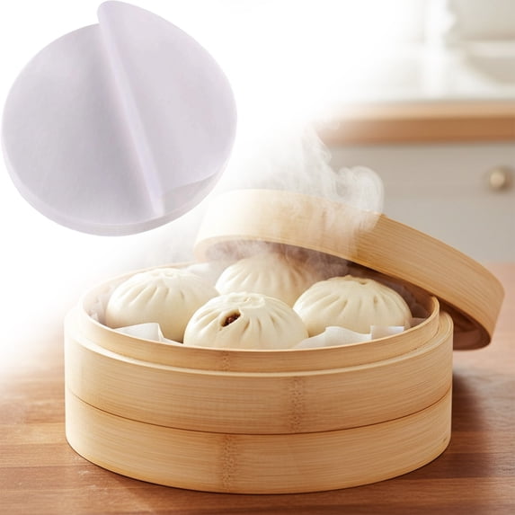 Clearance Under$0.74! 100 Pcs Non Stick Parchment Paper, Round Pre Cut Liners, Heat Resistant up to 250°C, for Baking Cake Bread, 9cm