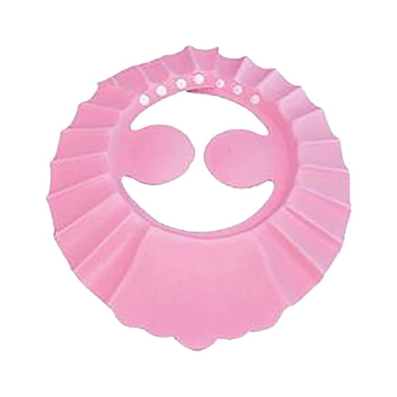 Clearance Under $0.79 Baby Shower Cap Adjustable Soft Bath Hat for Kids Keeps Water Out of Eyes and Ears