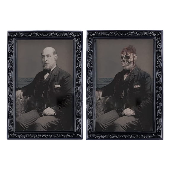 Clearance Under $0.79! Scary Picture Frame, Halloween Horror Frame, Festive Spooky Wall Frame