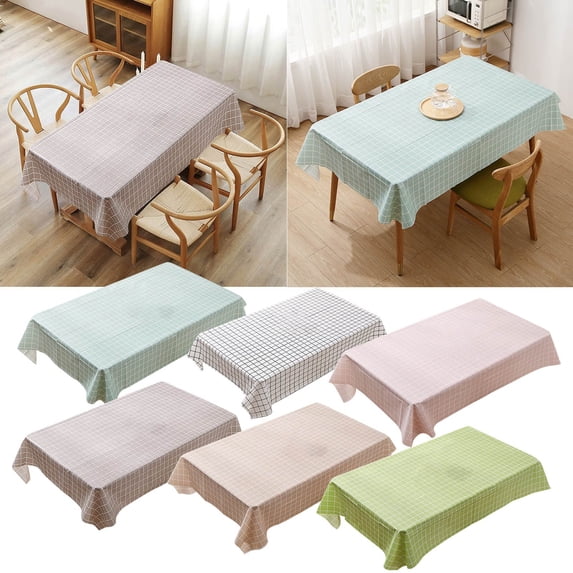 Clearance Under $0.79 Tablecloth Checkered Plastic Disposable Table Cover for Picnic Birthday and Party Events