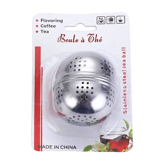 Clearance Under $0.84! 1Pc Stainless Steel Mesh Tea Infuser Ball with Chain for Loose Tea Spices (G 7*6cm)