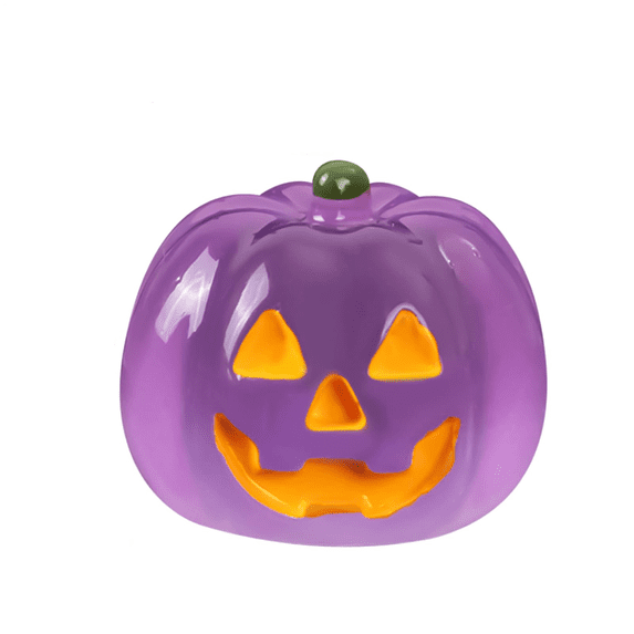 Clearance Under $0.840000000000001! 1 Pack Glow in Dark Resin Pumpkin Figurine Miniature for Home Cake Halloween Decor (One Size E)
