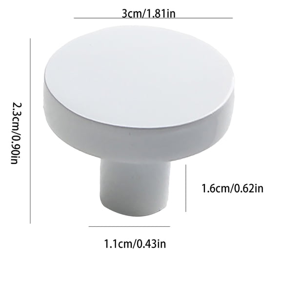 Clearance Under $0.89! 1PC Round Cabinet Knob, 31mm Modern Drawer Pull for Wardrobe & Dresser, Zinc Alloy, for Cabinets & Furniture, (31mm, Coffee)