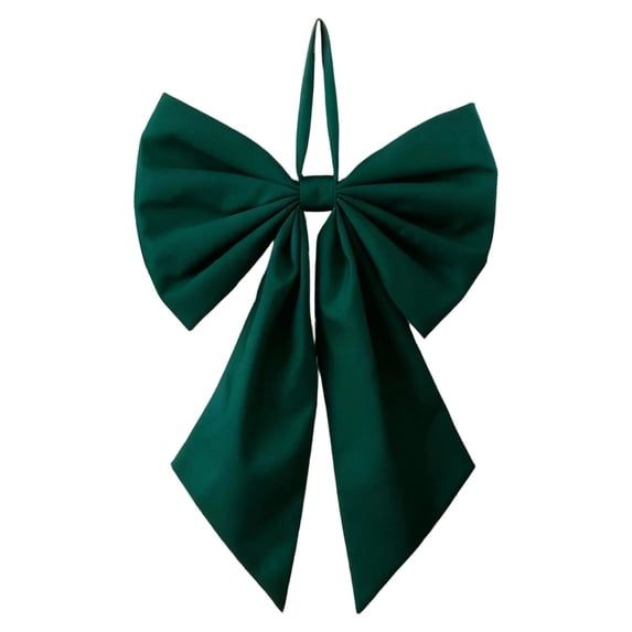 Clearance Under $0.89! Large Velvet Christmas Bow For Tree Top Decor