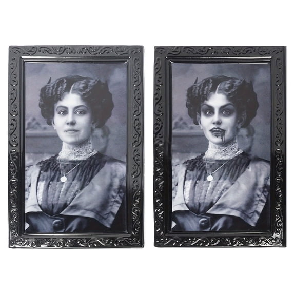 Clearance Under $0.89! Scary Picture Frame, Halloween Horror Frame, Festive Spooky Wall Frame
