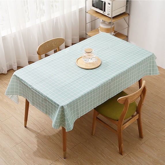 Clearance Under $0.89 Tablecloth Checkered Plastic Disposable Table Cover for Picnic Birthday and Party Events