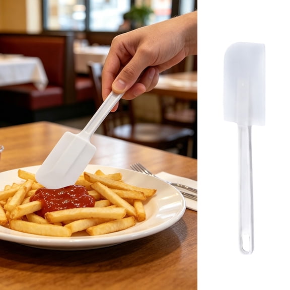 Clearance Under $0.94! 1 Pack Silicone Spatula, Cake Icing Scraper and Butter Spreader for Baking (A, One Size)