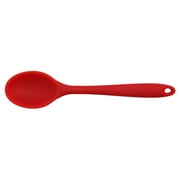 Clearance Under$0.94! 1 Pcs Silicone Soup Spoon, Heat Resistant Utensil, for Cooking, Red