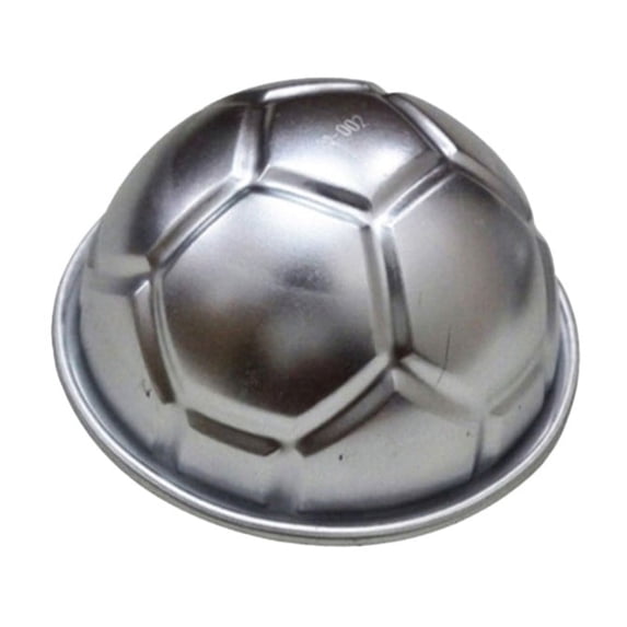 Clearance Under $0.96! 1 Pack Aluminum Alloy Football Cake Mold, Hemisphere Baking Pan for DIY Desserts (S, A)