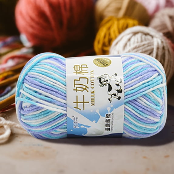 Clearance Under $0.99 Cotton Knitting Yarn for DIY Scarf Sweater and Crochet Projects Soft and Skin-Friendly 50g Ball
