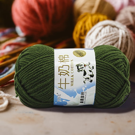 Clearance Under $0.99 Cotton Knitting Yarn for DIY Scarf Sweater and Crochet Projects Soft and Skin-Friendly 50g Ball