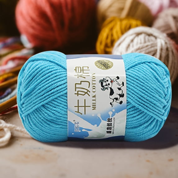 Clearance Under $0.99 Cotton Knitting Yarn for DIY Scarf Sweater and Crochet Projects Soft and Skin-Friendly 50g Ball