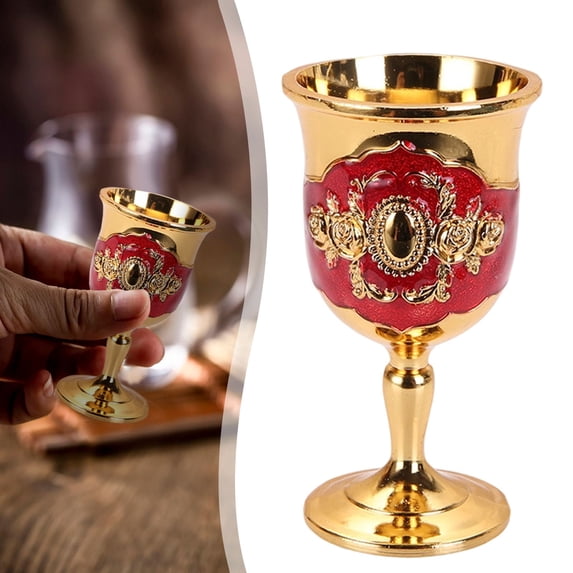 Clearance Under $0.99 Medieval Metal Shot Glass, Engraved Goblet Cup for Whiskey Wine and Wedding Decor