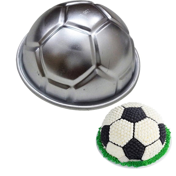 Clearance Under $1.04! 1 Pack Aluminum Football Cake Pan, Hemisphere Mold for Baking and Jelly (M, B)