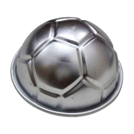 Clearance Under $1.06! 1 Pack Aluminum Alloy Football Cake Mold, Hemisphere Baking Pan for DIY Desserts (M, B)