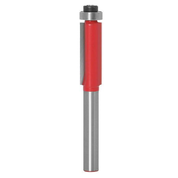 Clearance Under $1.09! 1 Pc 6mm Shank Carbide Flush Trim Router Bit with Bearing for Woodworking Cutting Tool (6X3/8 C)