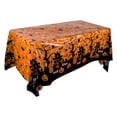 thumbnail image 1 of Clearance Under $1.1! 1 Pack Plastic Halloween Tablecloth with Pumpkin Print 51x86 Inch, 1 of 2