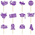 thumbnail image 1 of Clearance Under $1.14! 12 Pcs Cake Cupcake Toppers, Congratulations Party Picks - Celebration Dessert Decor (E, One Size), 1 of 9