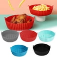 thumbnail image 1 of Clearance Under $1.19 Silicone Air Fryer Liner Round Reusable Non-Stick Baking Tray for Oven Microwave Cooking, 1 of 4