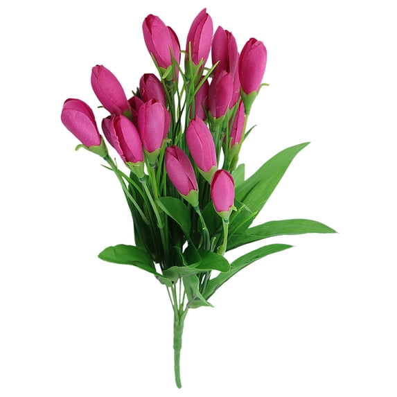 Clearance Under $1 1Pc Artificial Flower Faux Floral Bush For Living Room Vase Filler,Plastic (H)