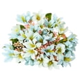 thumbnail image 1 of Clearance Under $1 1Pc Artificial Lily Artificial Lily Spray Plastic For Living Room Office Desk Entryway Table (D), 1 of 9