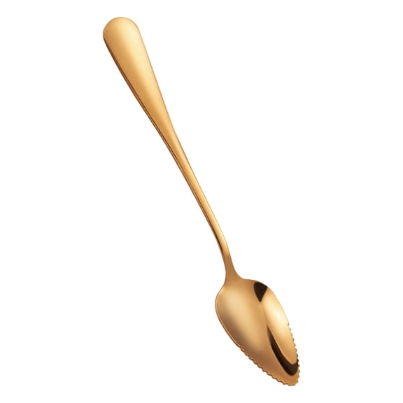 Clearance Under $1 1Pc Stainless Steel Dessert Spoon Grapefruit Spoon Metal For Grapefruit Spoon Morning Breakfast (F)
